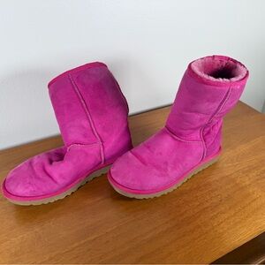 UGG hot pink classic short boot